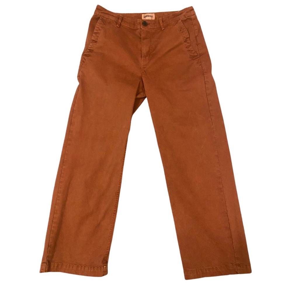 GOODTHREADS burnt orange cropped chino pant like new condition US size 6